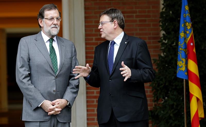 02/11/2015 - Ximo Puig y Mariano Rajoy reunidos en el Palacio de la Moncloa