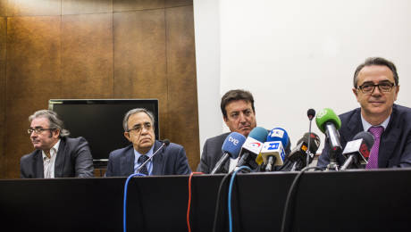 Ignacio Baixauli, Agustín Arenas, Francisco Gómez Barroso y José María Vidal (EVA MÁÑEZ)