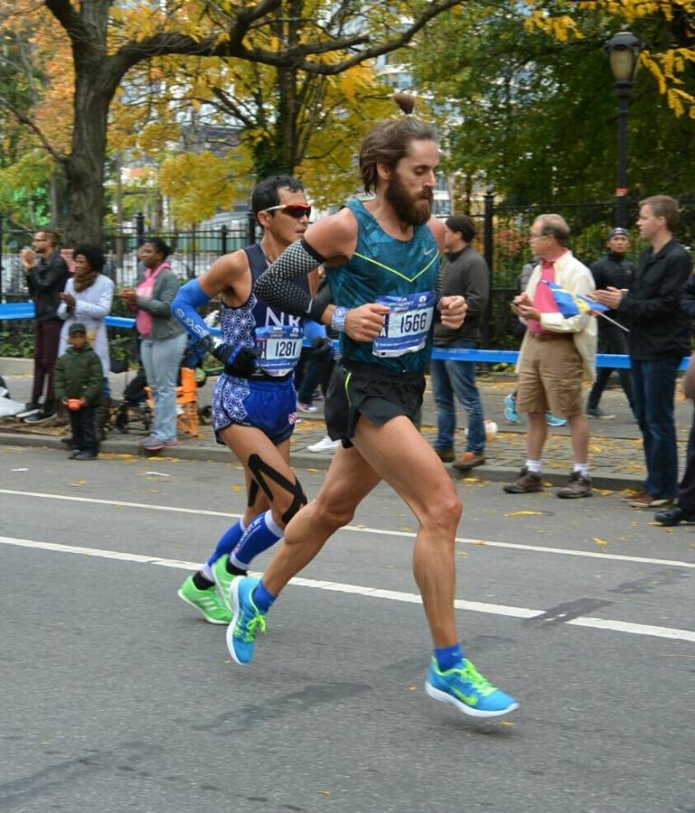 Rama, con el dorsal 1566, en plena carrera en Nueva York (VP)