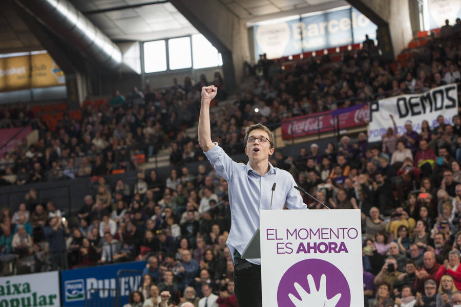 24-01-2015 IÑIGO ERREJON EN EL PRIMER MITIN DE 'PODEMOS' EN VALENCIA