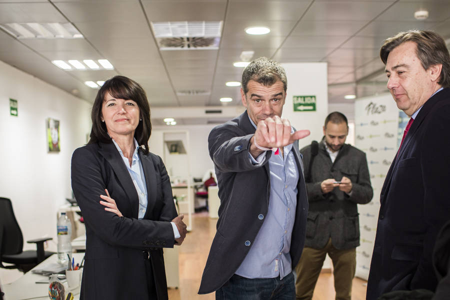 29-03-2015 Desayuno electoral en la redacción de Valencia Plaza con el candidato de UPy D para las elecciones autonómicas Toni Cantó