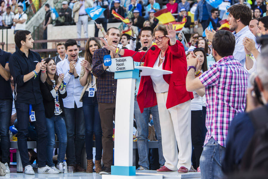 22-05-2015 RITA BARBERA EN EL MITIN CENTRAL DEL PARTIDO POPULAR EN LA PLAZA DE TOROS DE VALENCIA DURANTE LAS PASADAS ELECCIONES AUTONÓMICAS