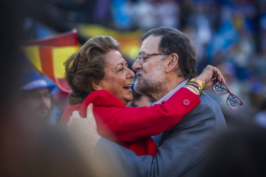 22-05-2015 RITA BARBERA Y MARIANO RAJOY EN EL MITIN CENTRAL DEL PARTIDO POPULAR EN LA PLAZA DE TOROS DE VALENCIA DURANTE LAS PASADAS ELECCIONES AUTONÓMICAS