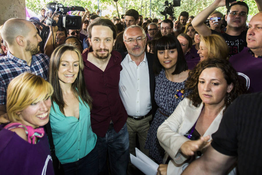 15-05-2015 PABLO IGLESIAS CELEBRA SU MITIN EN LA FACULTAT  DE HISTORIA DE VALENCIA EL 15M