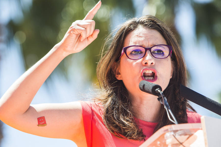 17-05-2015 MONICA OLTRA EN EL  MITIN CENTRAL DECOMPROMIS  EN EL PARQUE DEL OESTE DE VALENCIA