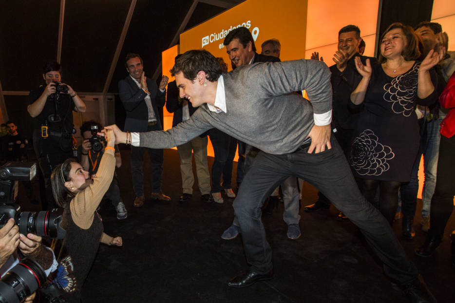 12-12-2015 Albert Rivera en el mitin central de Ciudadanos para las elecciones generales, en Ciudad de las  Artes y las  Ciencias