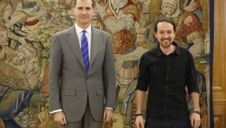 Felipe VI y Pablo Iglesias (EP)