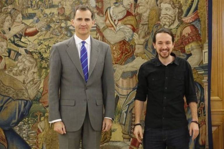 Felipe VI y Pablo Iglesias (EP)