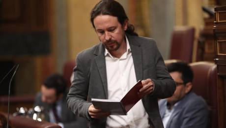 Pablo Iglesias en el Congreso. Foto: Eduardo Parra (EP)