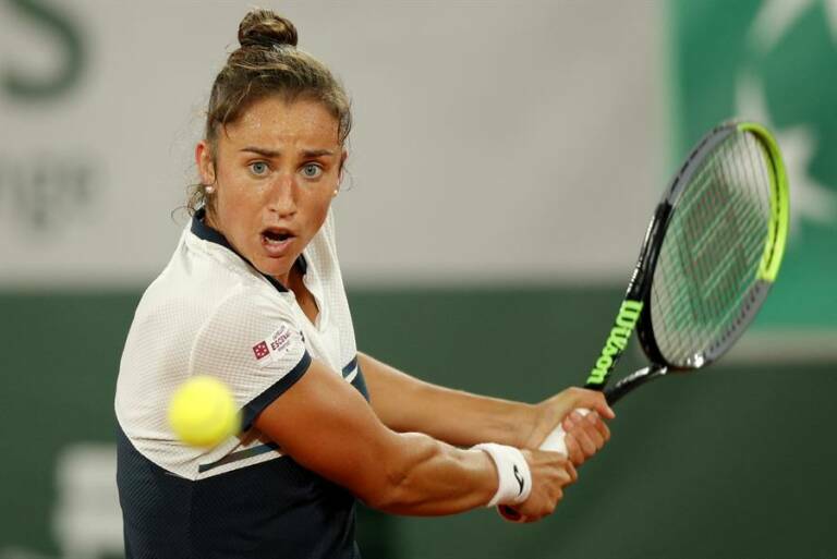 Sara Sorribes. Foto: EFE/EPA/YOAN VALAT