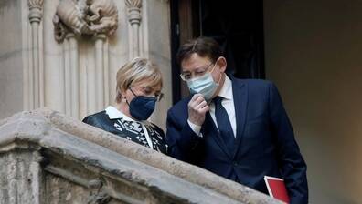 Barcelo y Puig en el Palau de la Generalitat Foto EFE