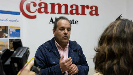 Carlos Baño, la noche electoral del pasado 5 de mayo en la sede de la Cámara de Alicante.