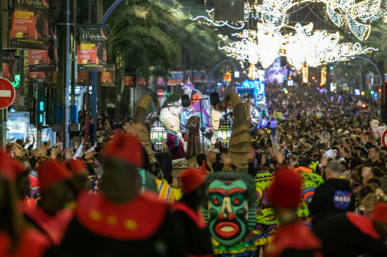 Cabalgata de Reyes Magos en Alicante en 2022.