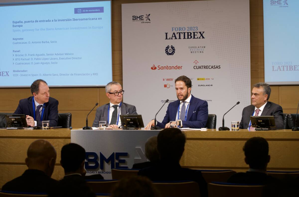 ¡El Foro Latibex 2023 fue todo un éxito! Durante más de dos días, más de 70 inversores y 40 empresas se reunieron para discutir las oportunidades de inversión en América Latina