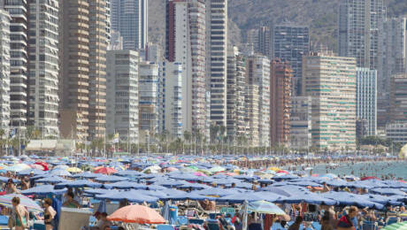 Playa de Benidorm, en imagen de archivo.