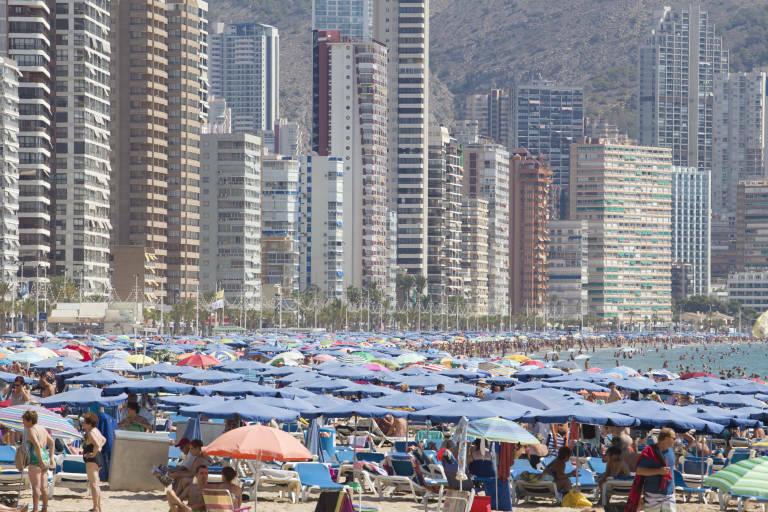 Playa de Benidorm, en imagen de archivo.