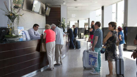 Imagen de archivo de la recpeción de un hotel de la provincia de Alicante.