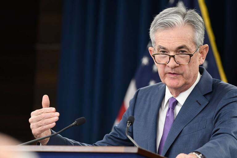 Jerome Powell, presidente de la FED. Foto: RESERVA FEDERAL