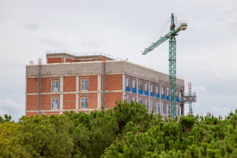 Edificio en construcción en Alicante.