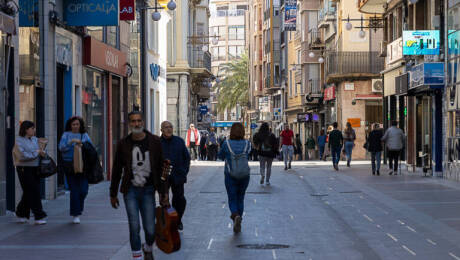 La calle Corredora en Elche.