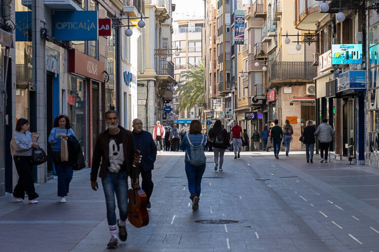 La calle Corredora en Elche.