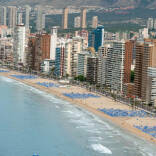 Una panorámica de la costa de Benidorm.