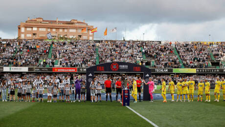 Imagen del último encuentro entre Castellón y Dépor en Castalia. Foto: Carme Ripollés