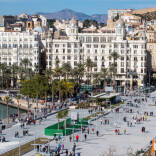 Panorámica del Paseo de Levante y de La Explanada de Alicante.